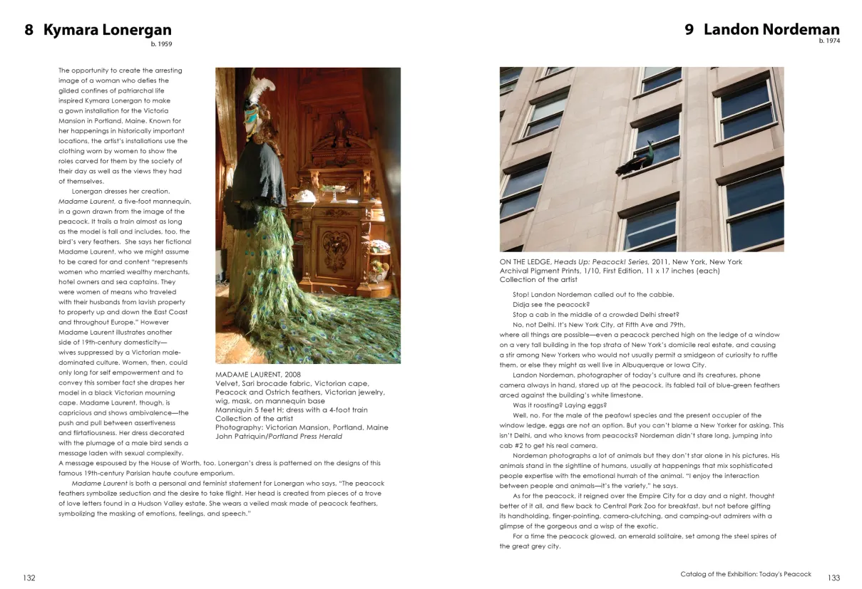Strut: The Peacock and Beauty in Art exhibition catalogue, pages 132–133