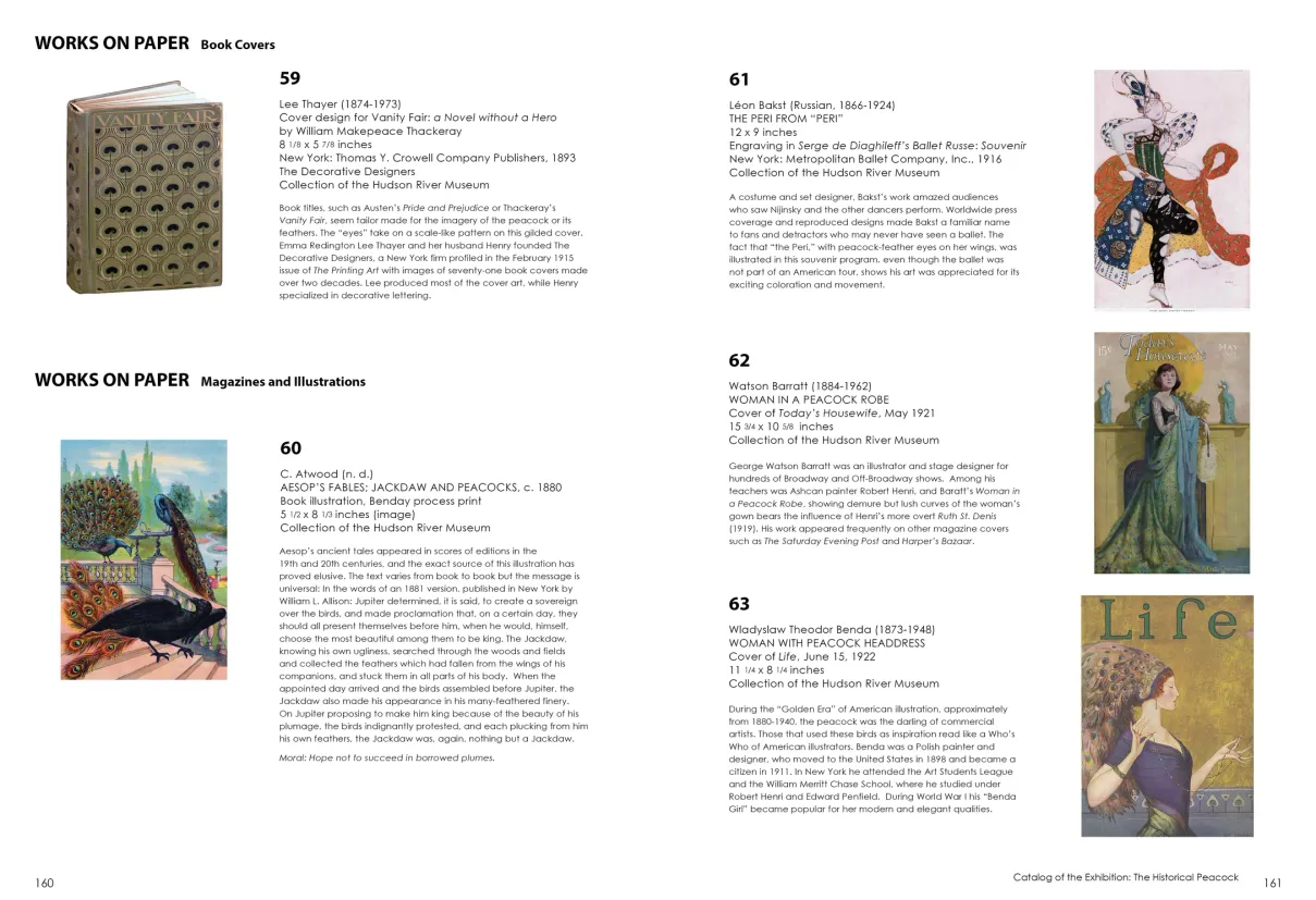 Strut: The Peacock and Beauty in Art exhibition catalogue, pages 160–161