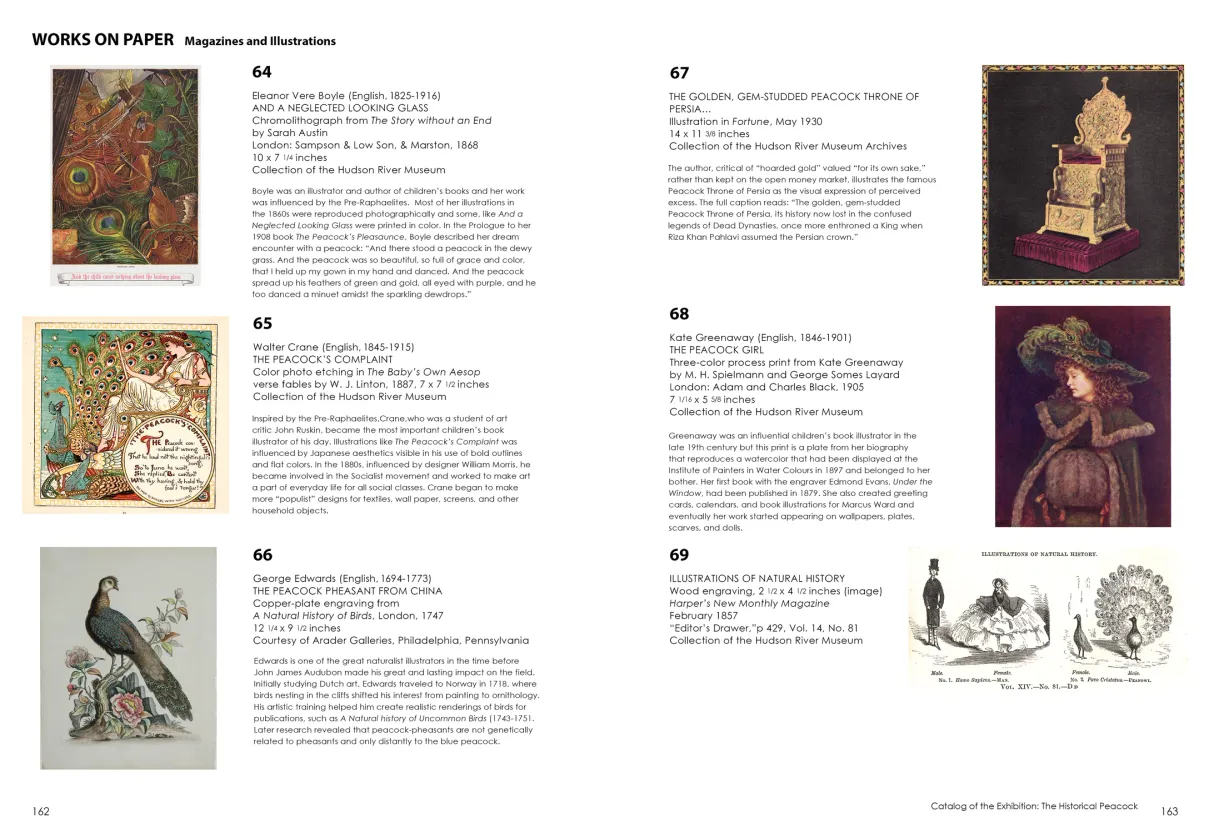 Strut: The Peacock and Beauty in Art exhibition catalogue, pages 162–163