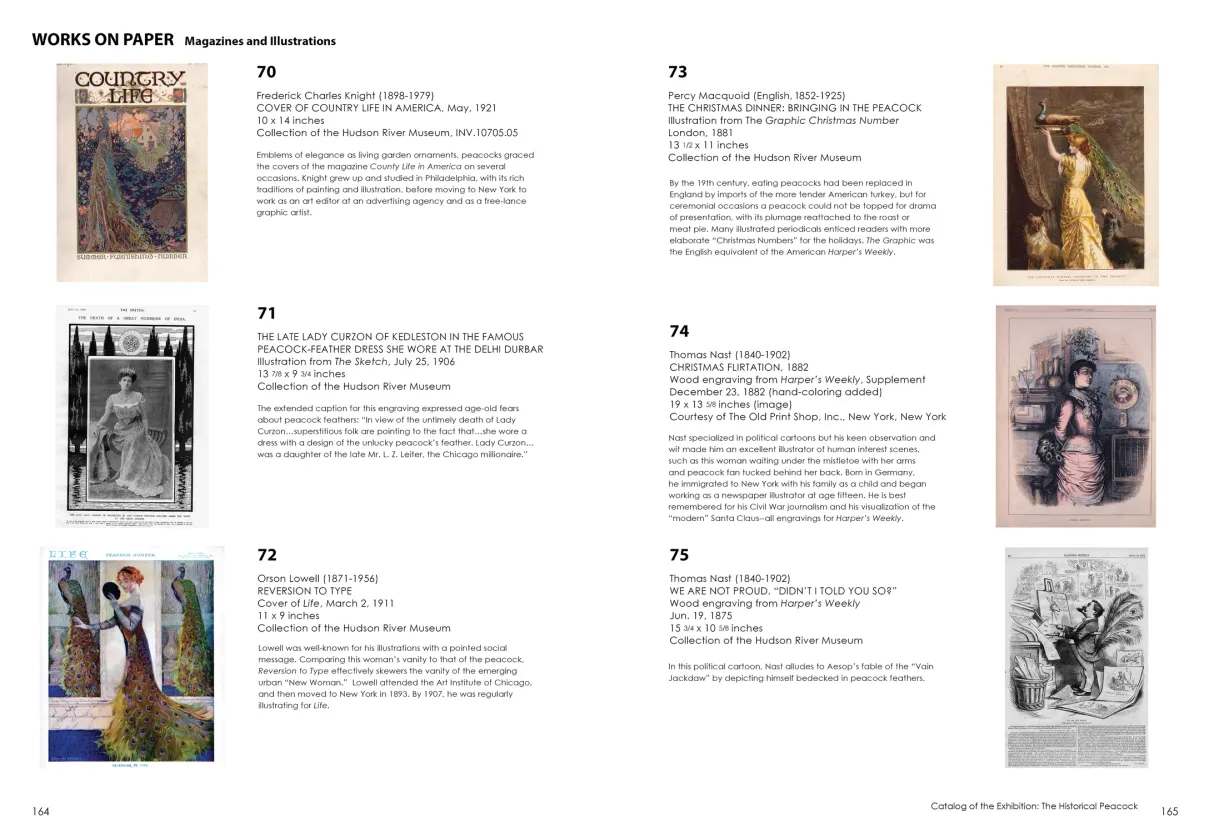 Strut: The Peacock and Beauty in Art exhibition catalogue, pages 164–165