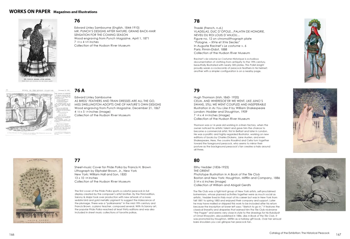Strut: The Peacock and Beauty in Art exhibition catalogue, pages 166–167