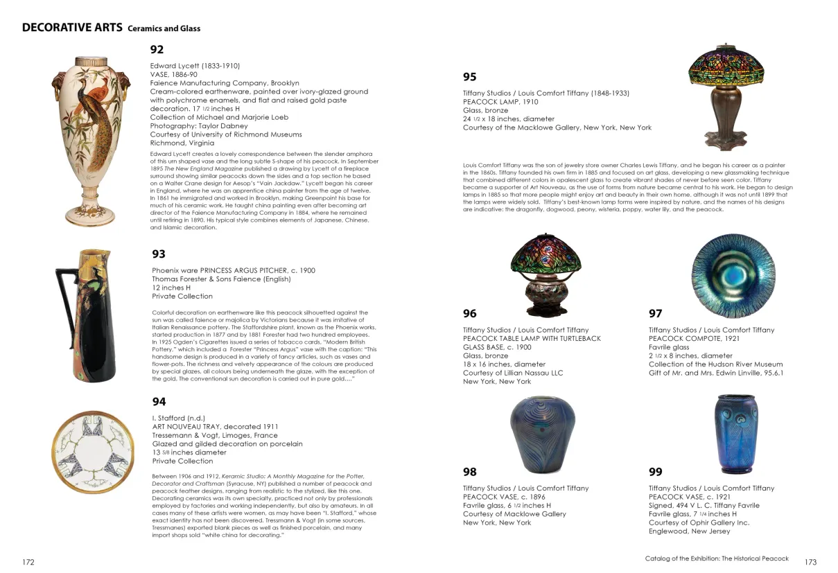 Strut: The Peacock and Beauty in Art exhibition catalogue, pages 172–173