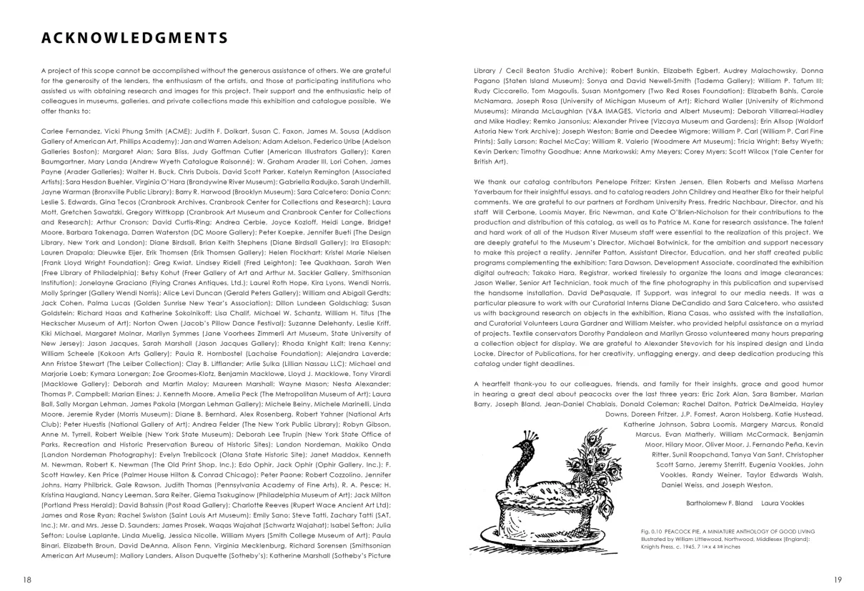 Strut: The Peacock and Beauty in Art exhibition catalogue, pages 18–19