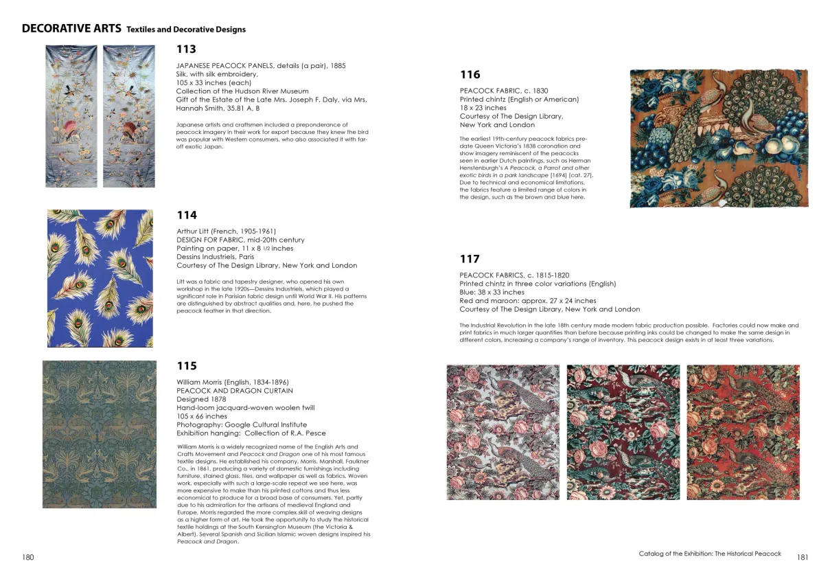 Strut: The Peacock and Beauty in Art exhibition catalogue, pages 180–181