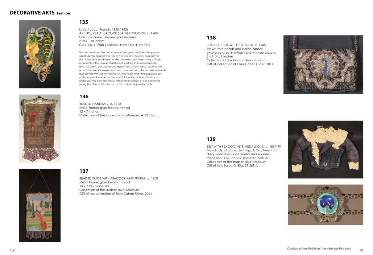 Strut: The Peacock and Beauty in Art exhibition catalogue, pages 188–189