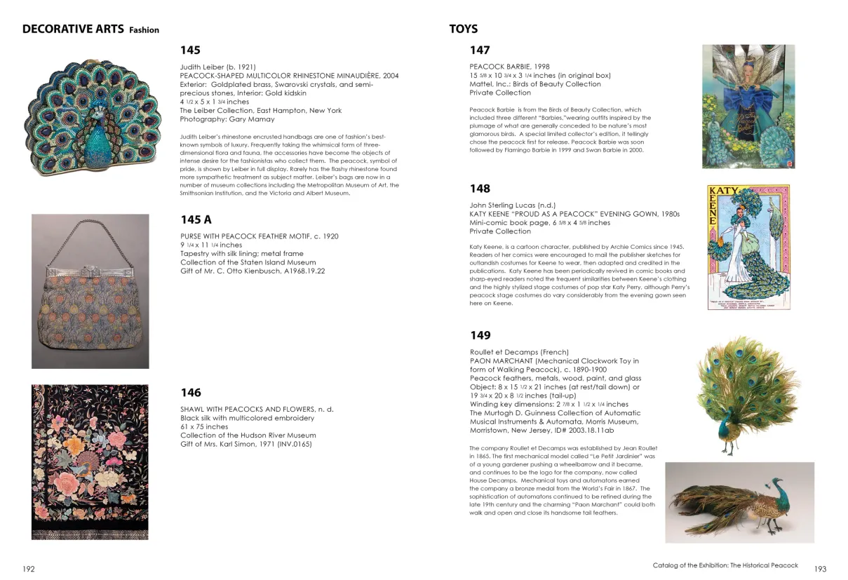 Strut: The Peacock and Beauty in Art exhibition catalogue, pages 192–193