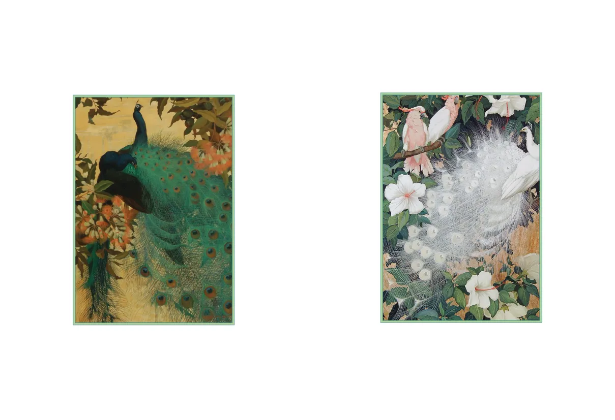 Strut: The Peacock and Beauty in Art exhibition catalogue, pages 2–3