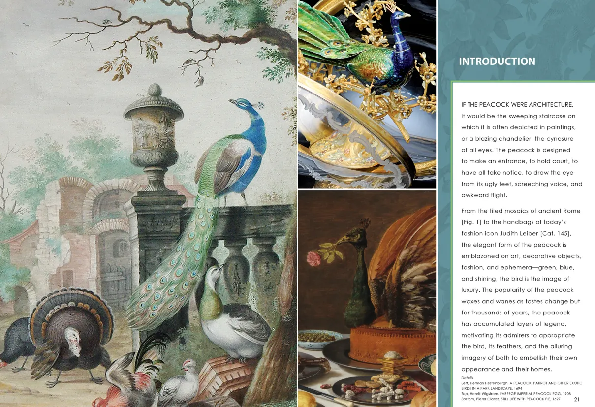 Strut: The Peacock and Beauty in Art exhibition catalogue, pages 20–21