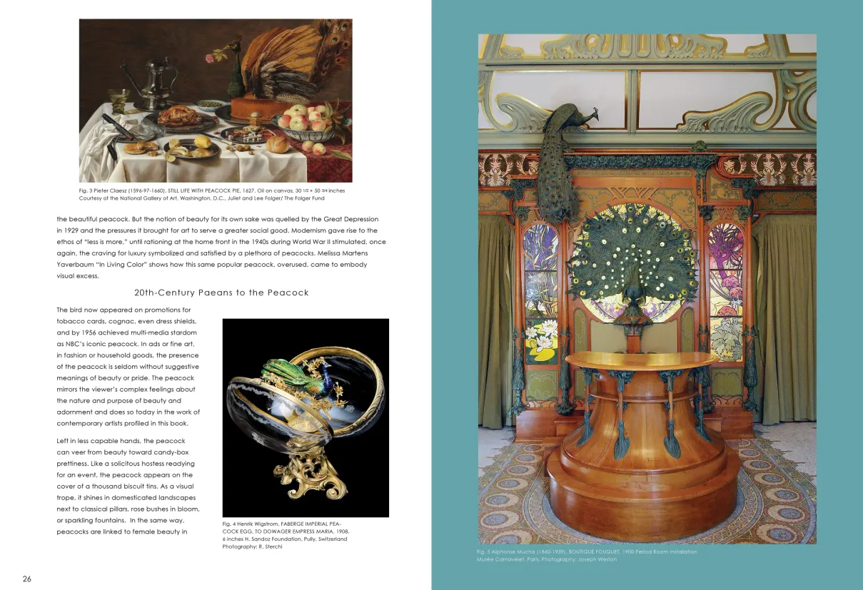 Strut: The Peacock and Beauty in Art exhibition catalogue, pages 26–27
