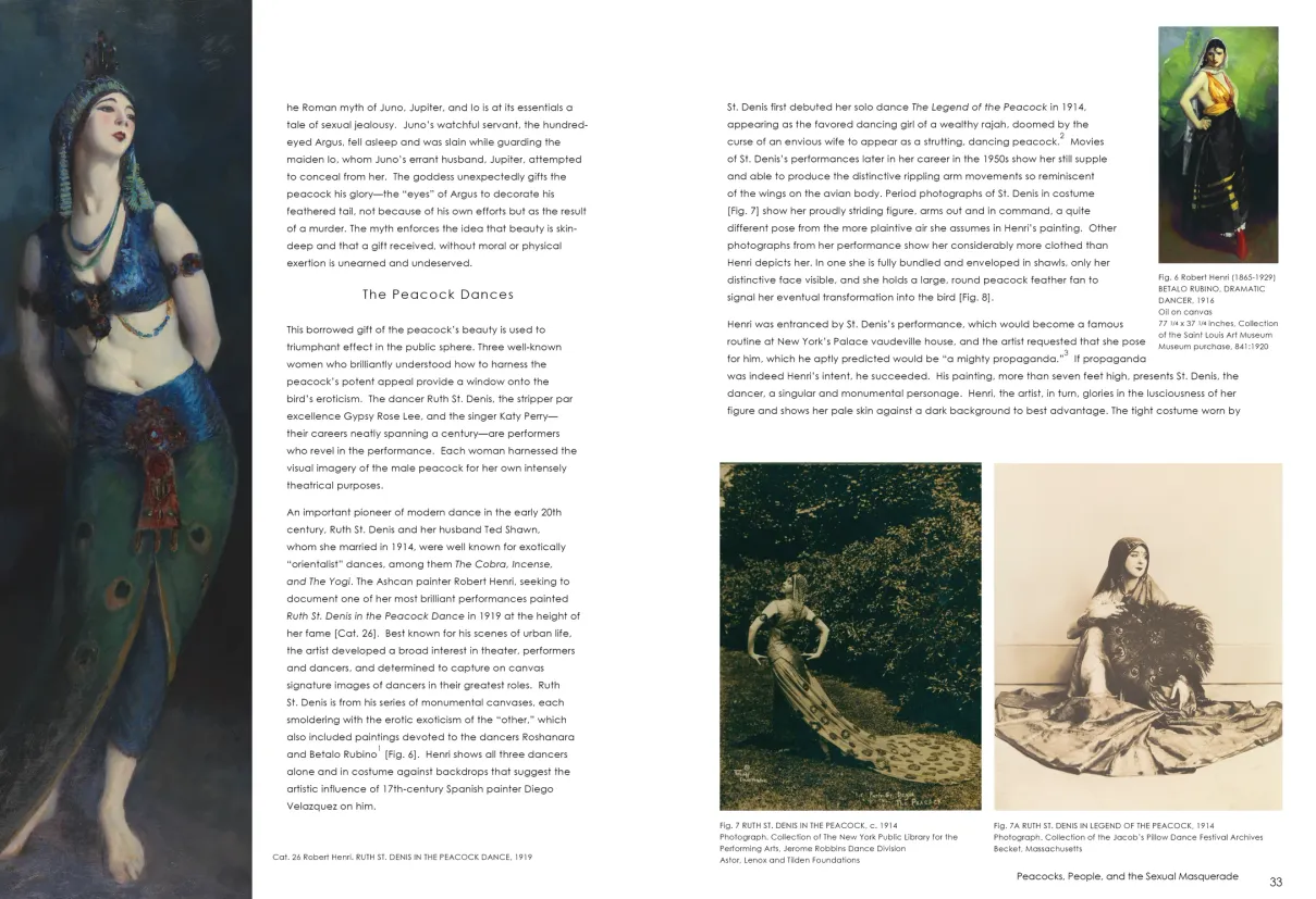 Strut: The Peacock and Beauty in Art exhibition catalogue, pages 32–33