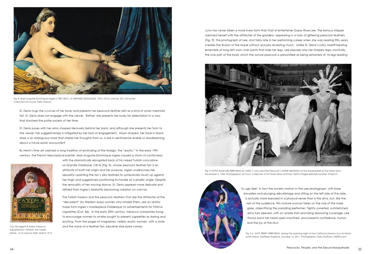 Strut: The Peacock and Beauty in Art exhibition catalogue, pages 34–35