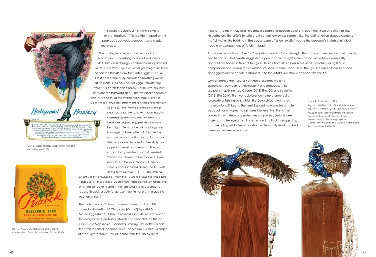 Strut: The Peacock and Beauty in Art exhibition catalogue, pages 46–47