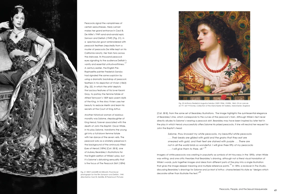 Strut: The Peacock and Beauty in Art exhibition catalogue, pages 48–49