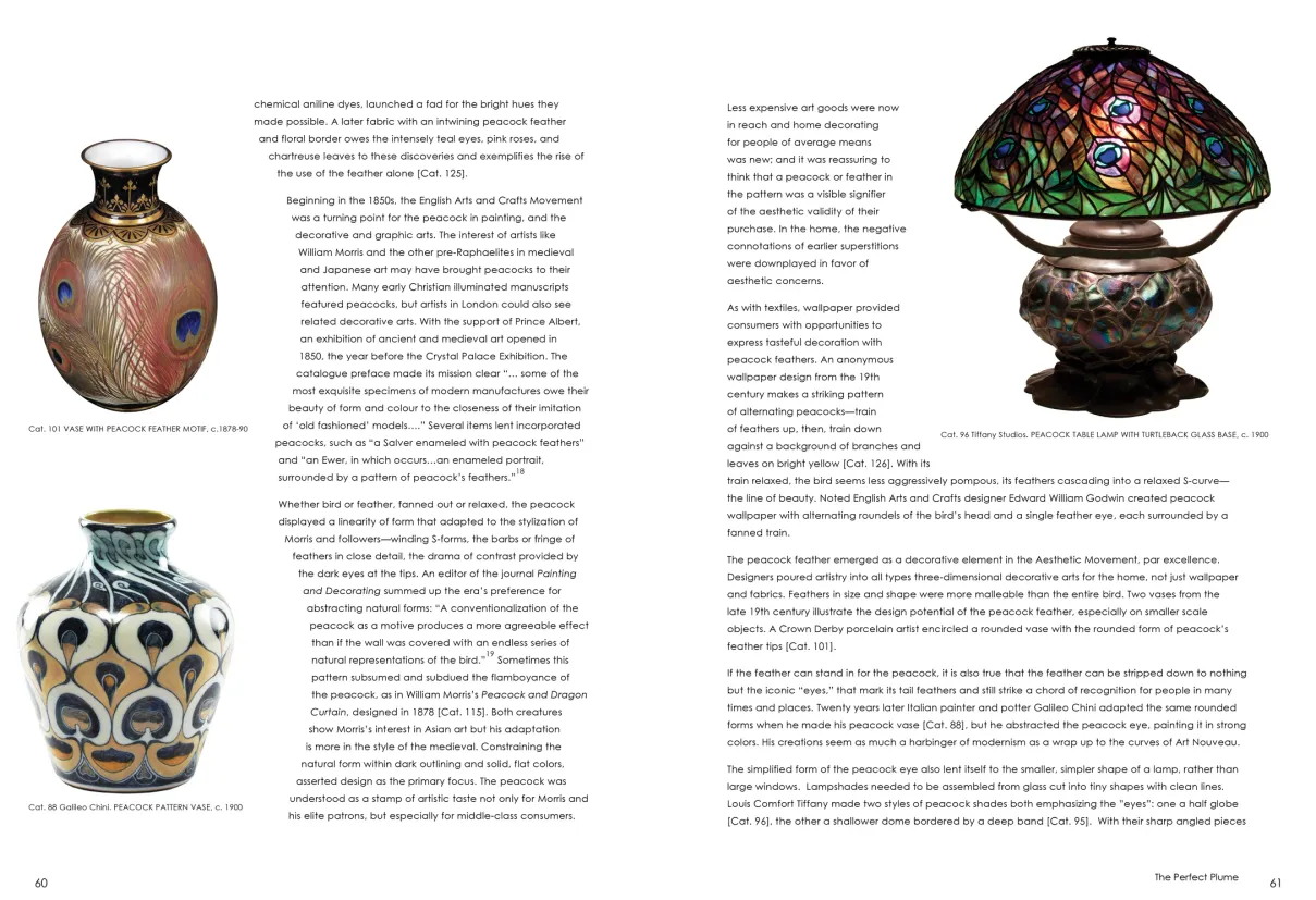 Strut: The Peacock and Beauty in Art exhibition catalogue, pages 60–61