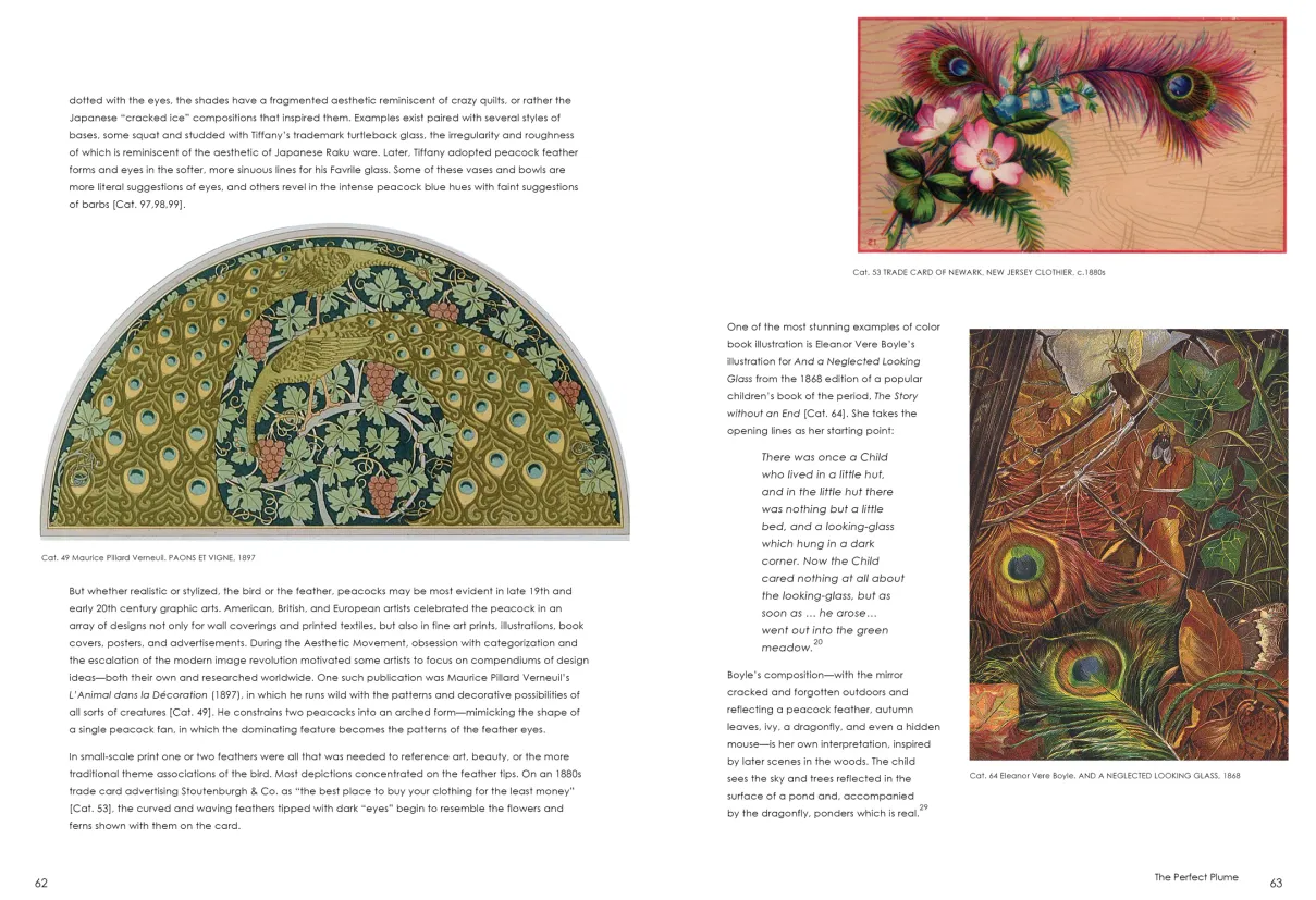 Strut: The Peacock and Beauty in Art exhibition catalogue, pages 62–63