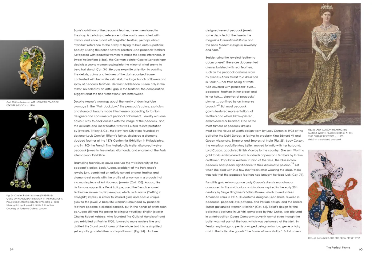 Strut: The Peacock and Beauty in Art exhibition catalogue, pages 64–65