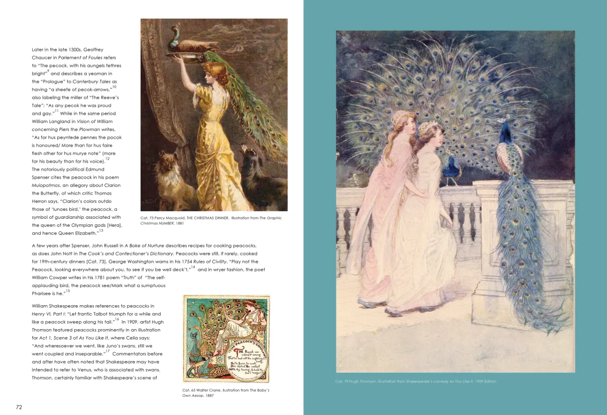 Strut: The Peacock and Beauty in Art exhibition catalogue, pages 72–73