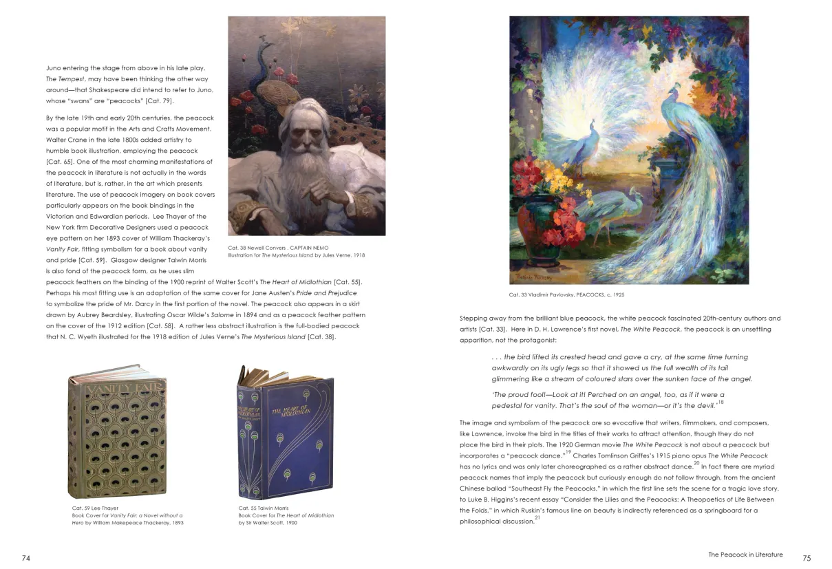Strut: The Peacock and Beauty in Art exhibition catalogue, pages 74–75