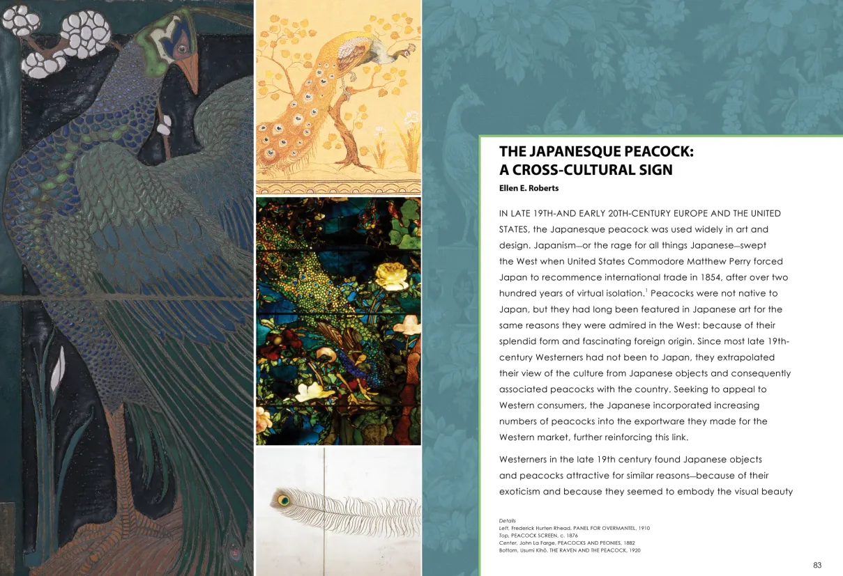 Strut: The Peacock and Beauty in Art exhibition catalogue, pages 82–83