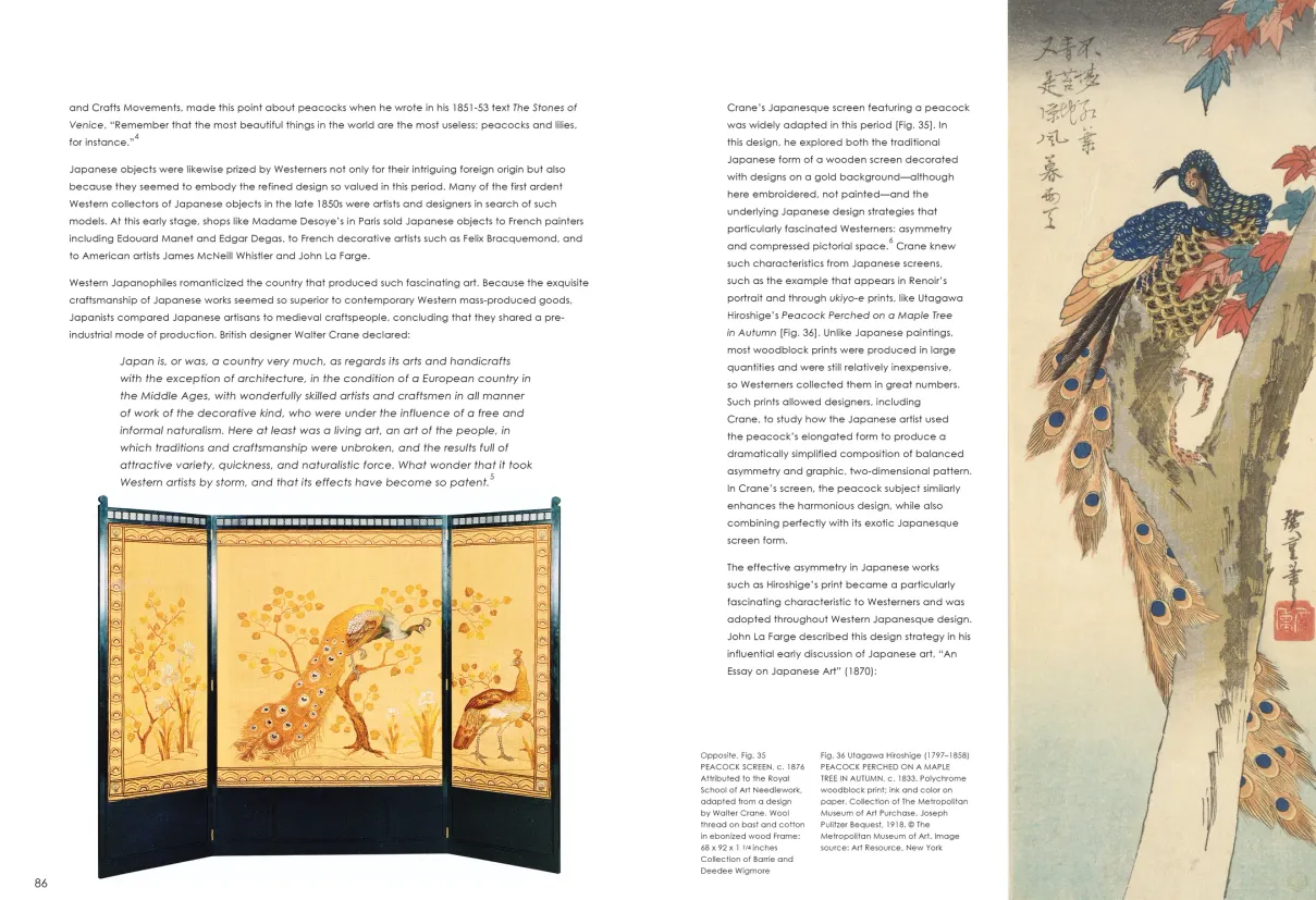 Strut: The Peacock and Beauty in Art exhibition catalogue, pages 86–87
