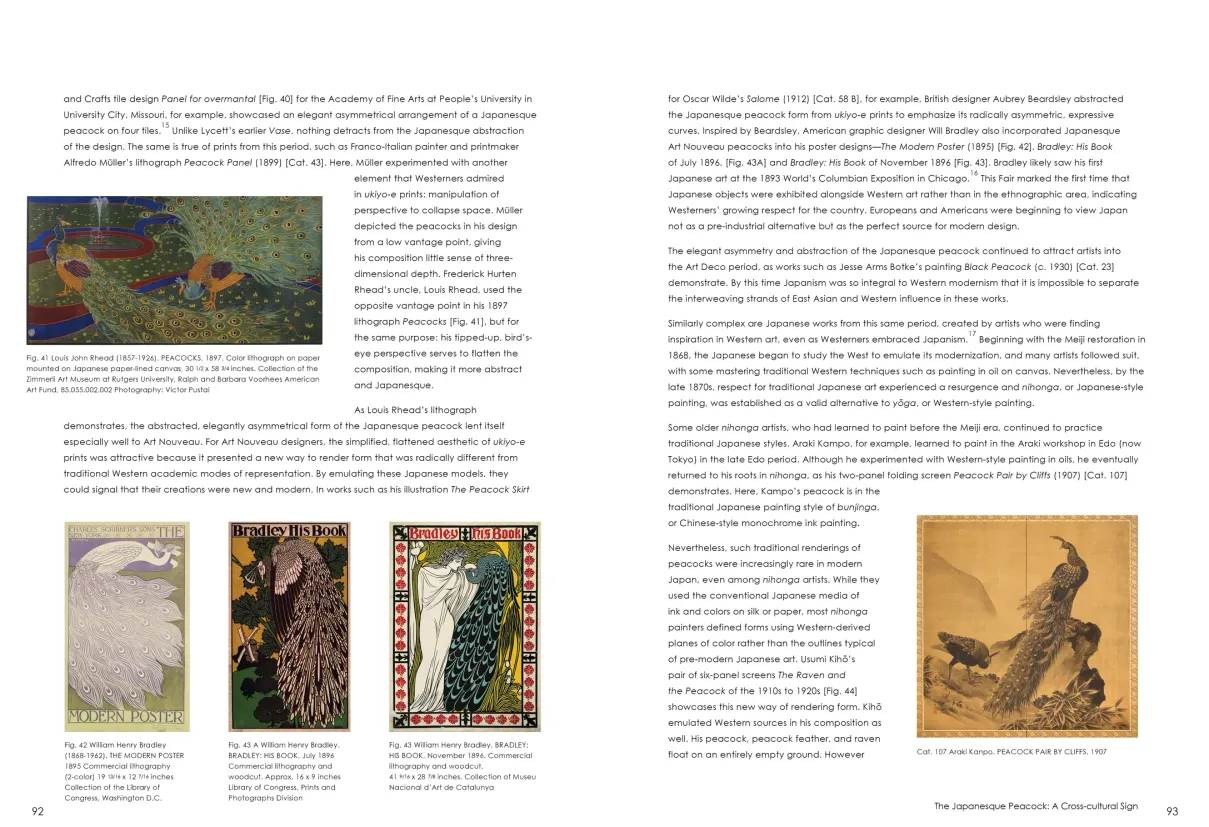 Strut: The Peacock and Beauty in Art exhibition catalogue, pages 92–93