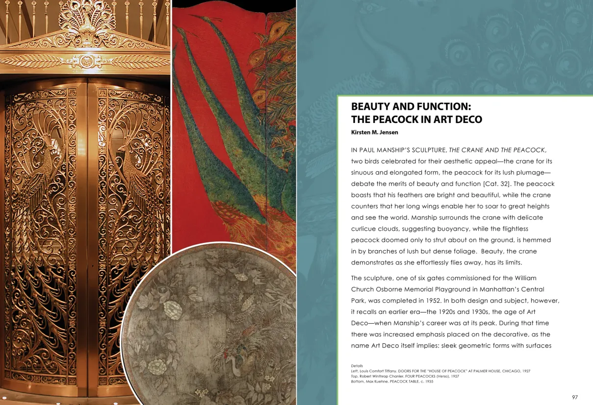 Strut: The Peacock and Beauty in Art exhibition catalogue, pages 96–97