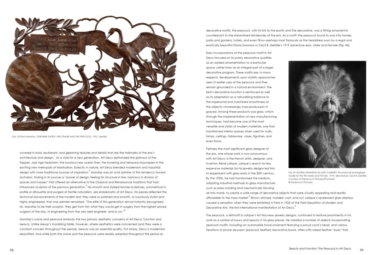 Strut: The Peacock and Beauty in Art exhibition catalogue, pages 98–99