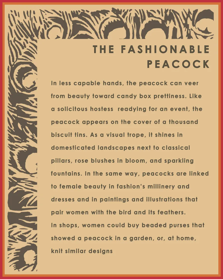 Theme wall panel - The Fashionable Peacock