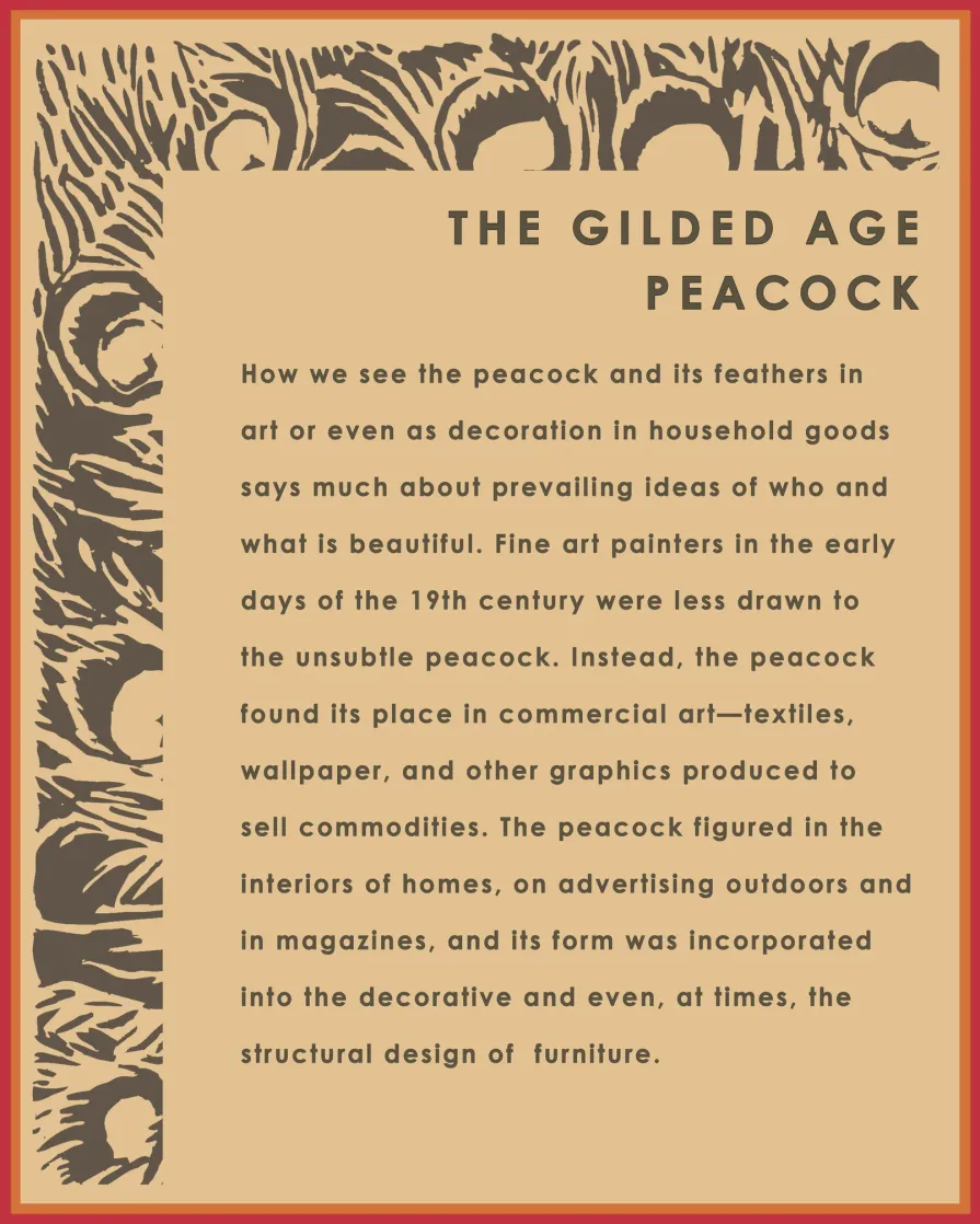 Theme wall panel - The Gilded Peacock