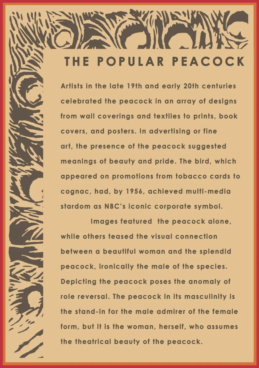 Theme wall panel - The Popular Peacock