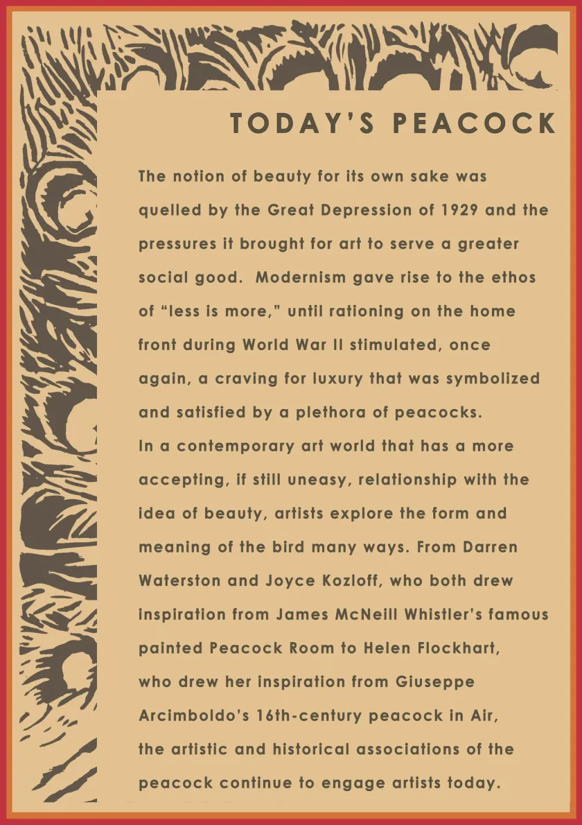 Theme wall panel - Today's Peacock