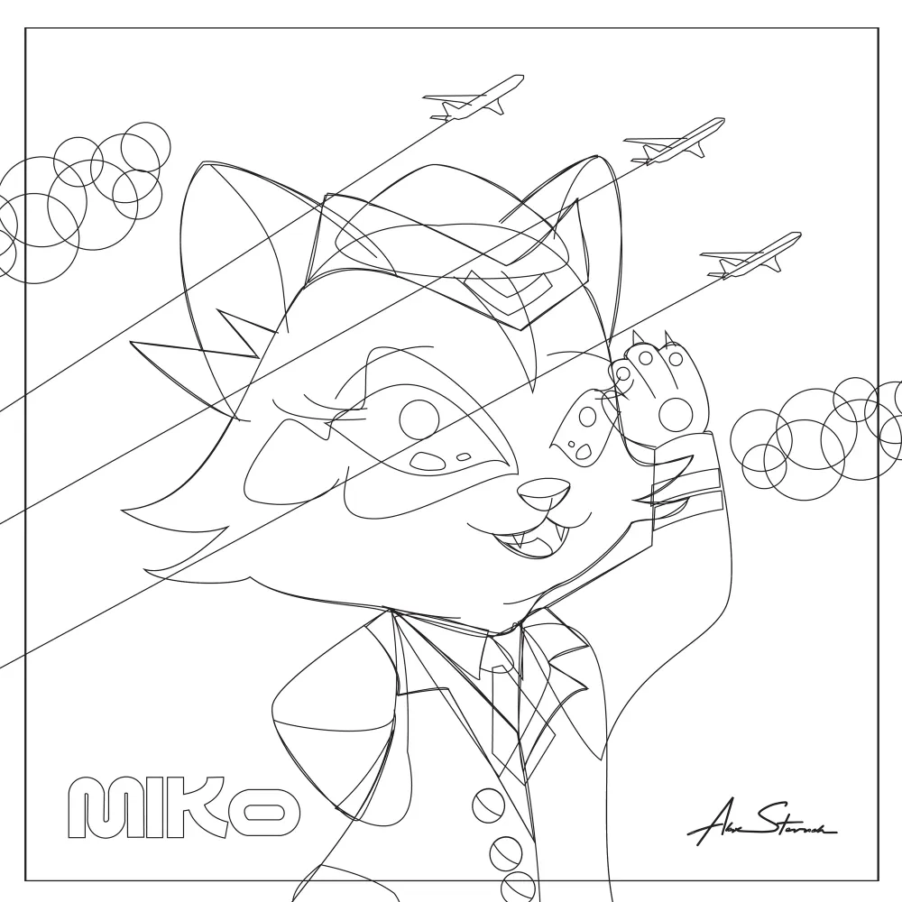 Skyliners Illustration vector-line for comparison