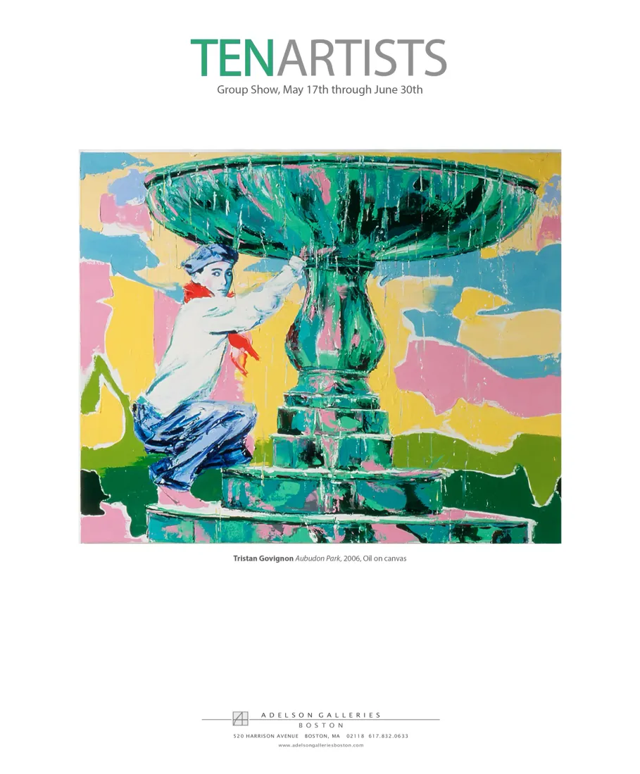 Full-page exhibition advertisement design