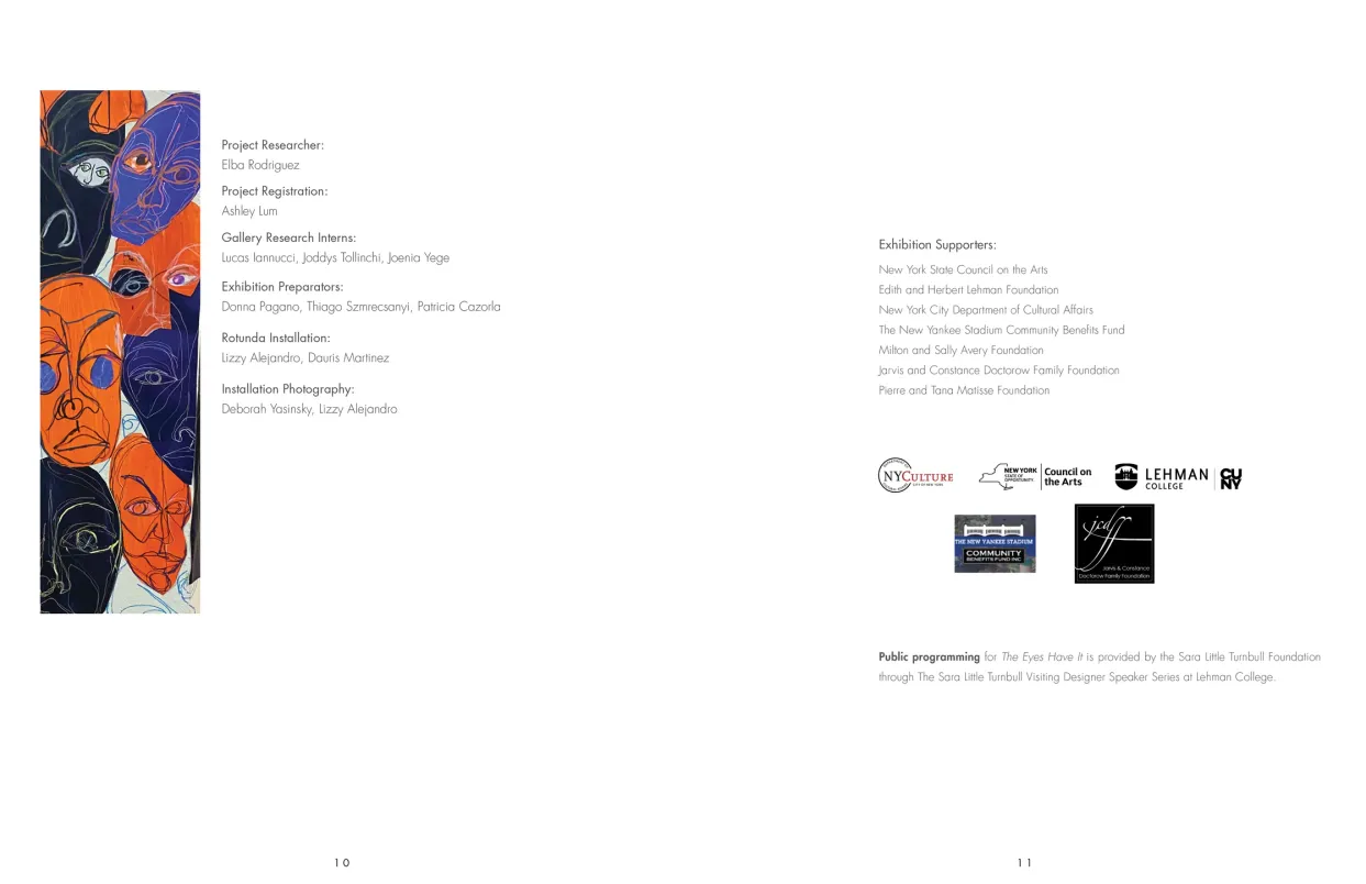 The Eyes Have It! exhibition catalogue, pages 10–11