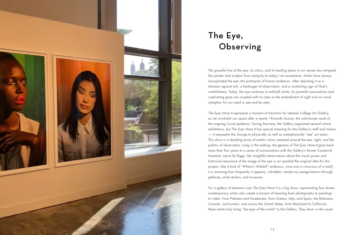 The Eyes Have It! exhibition catalogue, pages 14–15