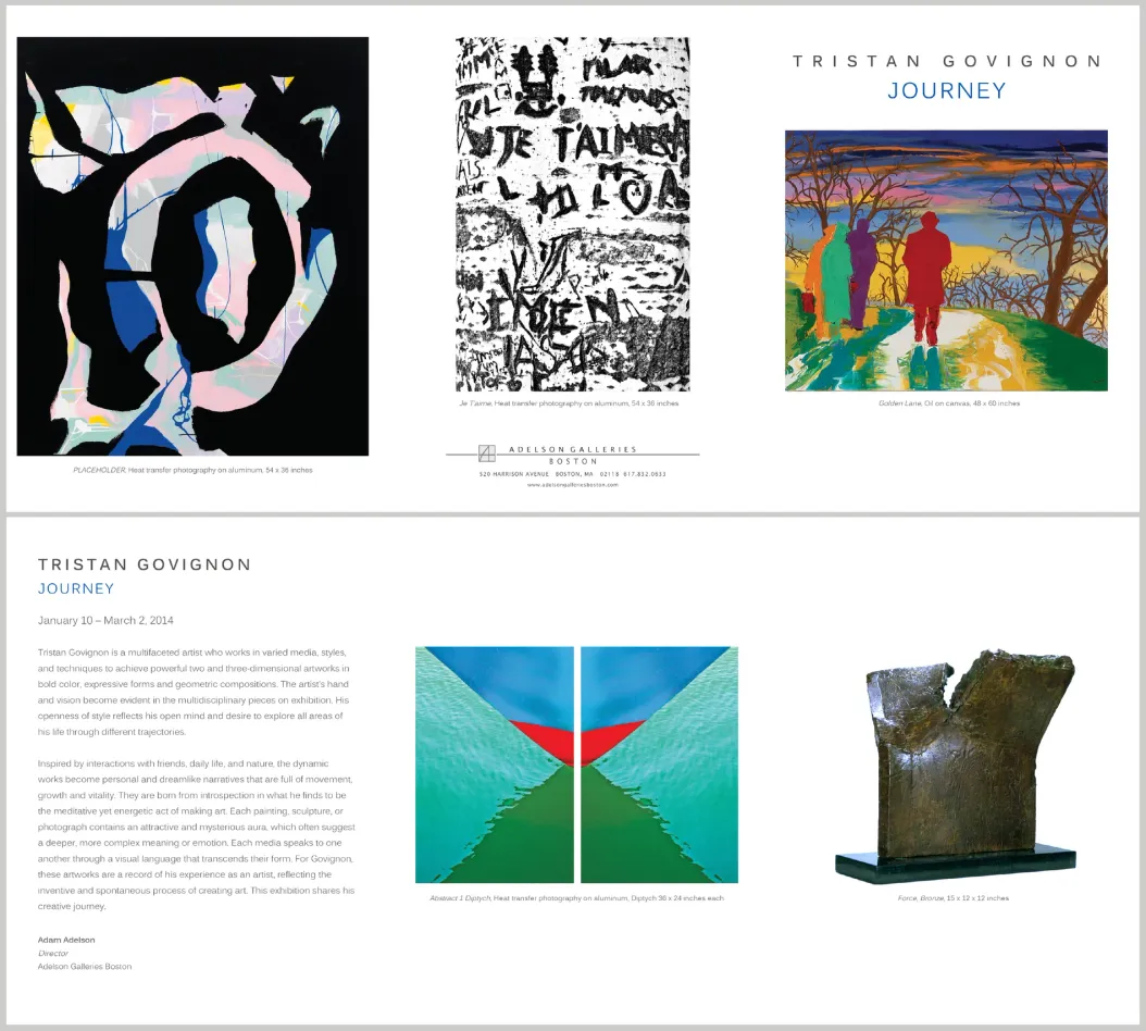 Printed exhibition brochure design