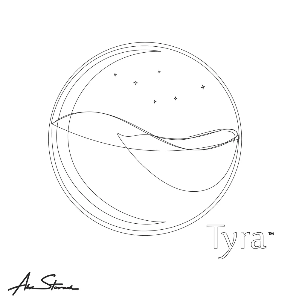 Tyra Illustrated Square Logo vector-line for comparison