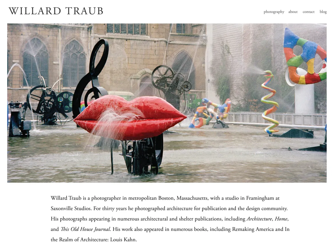 Willard Traub Web Home Page, c. 2011