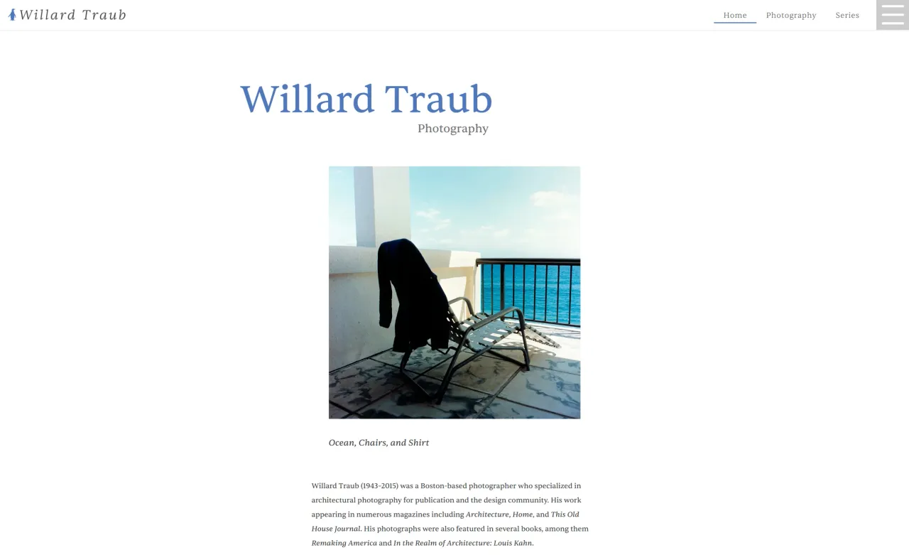 Willard Traub Web Home Page, c. 2025