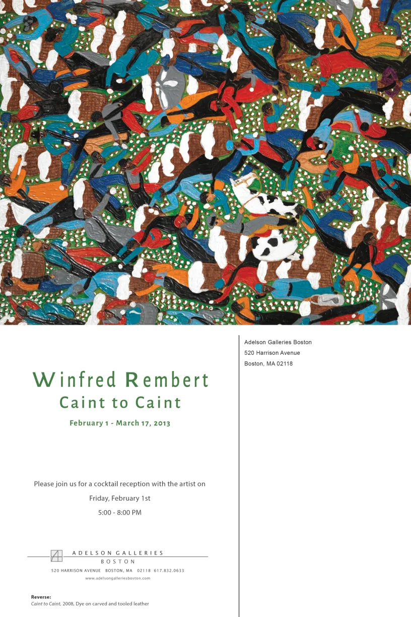 Printed exhibition postcard design