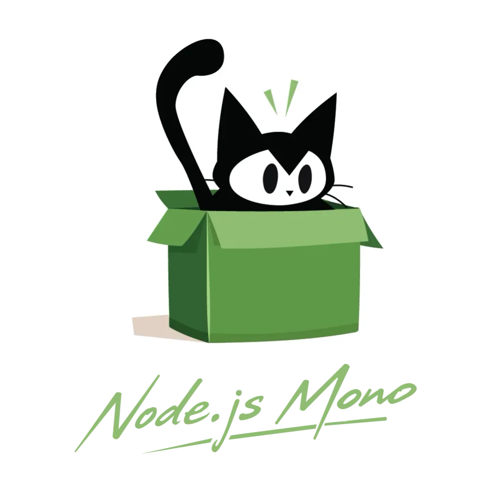 Node.js Mono Illustrated Logo
