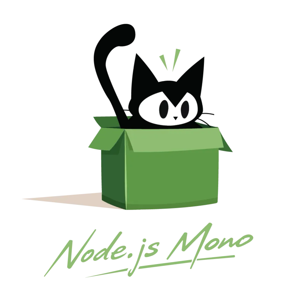 Node.js Mono Illustrated Logo