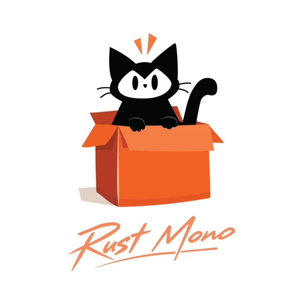 Rust Mono Illustrated Logo