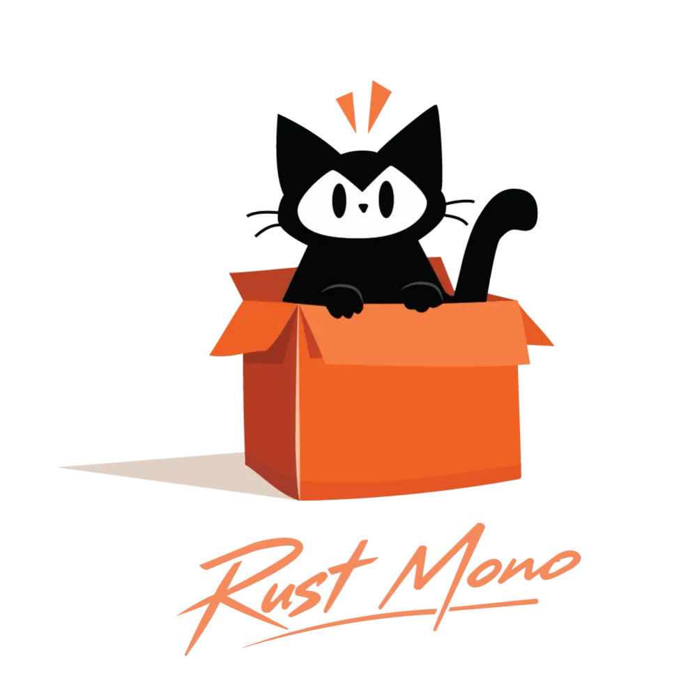 Rust Mono Illustrated Logo